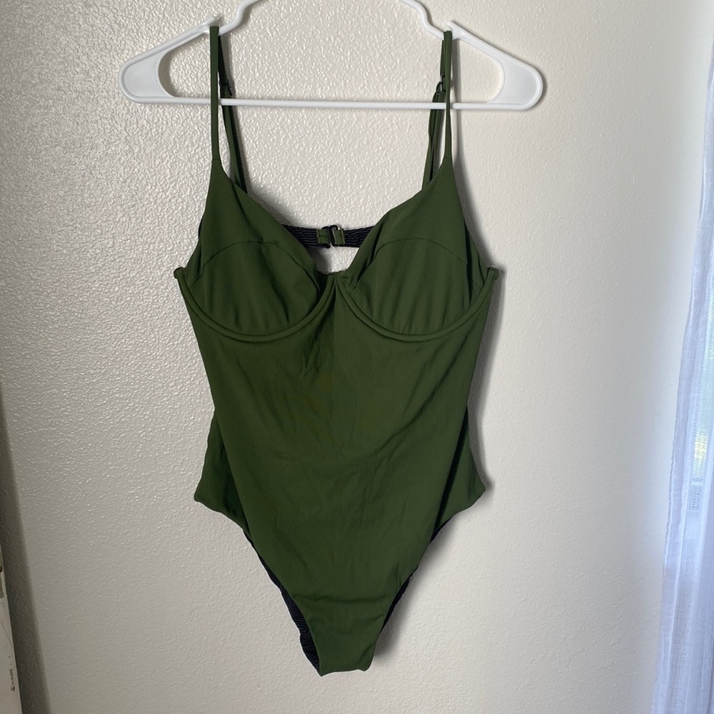 ACACIA Marlow Full Piece Basil Ribbed size 2X